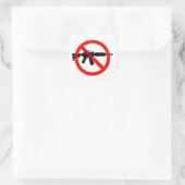 Ban Assault Weapons - Cirkelplassen Vierkante Sticker (Tas)
