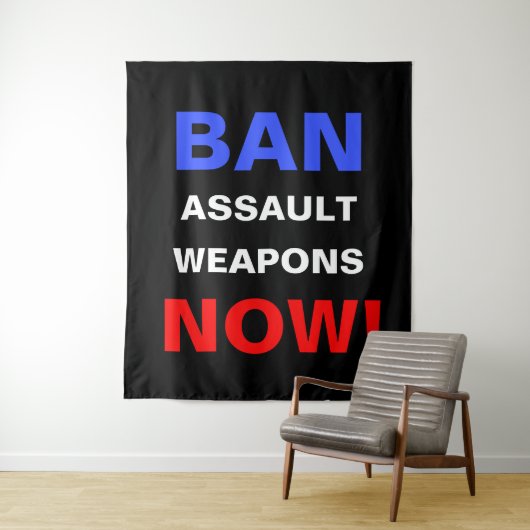 Ban Assault Weapons Now! Guns Political Activist Wandkleed (In situ)