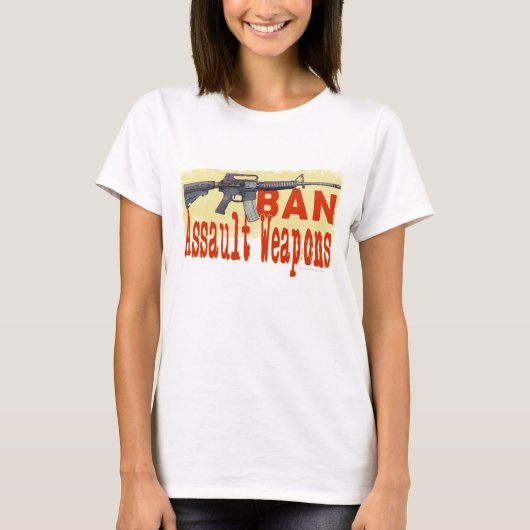 Ban Assault Weapons, T-shirt voor en achter (Voorkant)