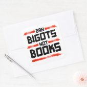 BAN BIGOTS NIET BOEKEN VIERKANTE STICKER (Envelop)