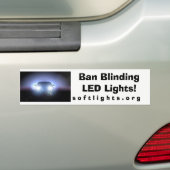 Ban Blinding LED-verlichting Bumpersticker (Op auto)