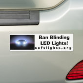 Ban Blinding LED-verlichting Bumpersticker (Op auto)
