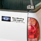 Ban Blinding LED-verlichting Bumpersticker (Op Truck)