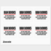 Ban Boeken zodat witte kinderen niet kunnen leren Vierkante Sticker (Vel)