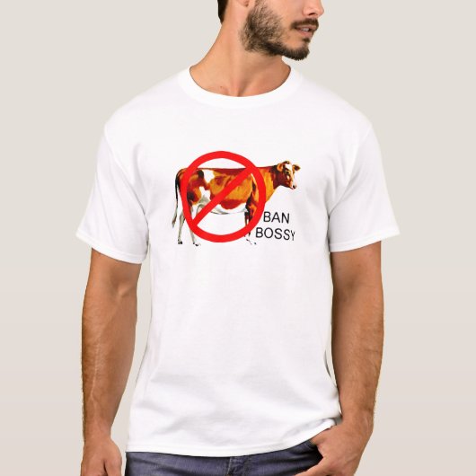 Ban Bossy Campaign Cow T-shirt (Voorkant)