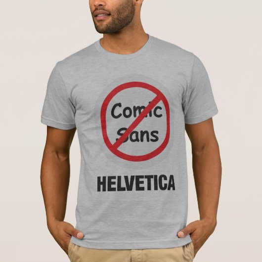 BAN Comic Sans T-shirt (Voorkant)