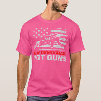 Ban Democraten niet Pistolen Grappig Pro-2e Amende T-shirt