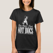 Ban domme mensen niet honden grappige pitbull cita t-shirt (Voorkant)
