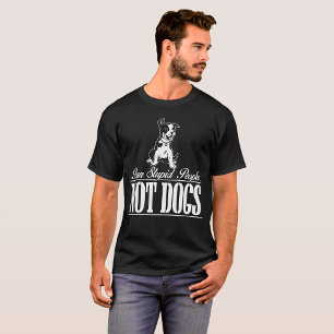 Ban domme mensen niet honden grappige pitbull cita t-shirt