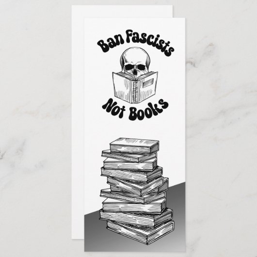 Ban fascisten niet boeken Bladwijzer Save The Date (Voorkant / Achterkant)