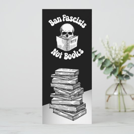 Ban fascisten niet boeken Bladwijzer Save The Date (Staand voorkant)