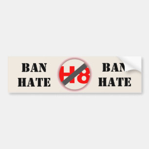 Ban Hate Bumpersticker