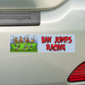 BAN JUMPS RACING BUMPERSTICKER (Op auto)