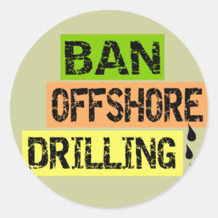 BAN OFFSHORE DRILLING RONDE STICKER