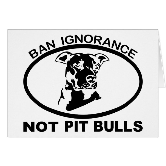 BAN PITBULL IGNORM NIET PITBULL (Voorkant Horizontaal)