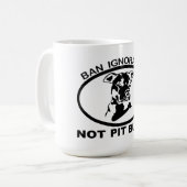 BAN PITBULL IGNORM NIET PITBULL KOFFIEMOK (Voorkant links)