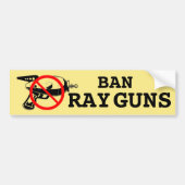 Ban Ray Pistolen Bumpersticker (Voorkant)