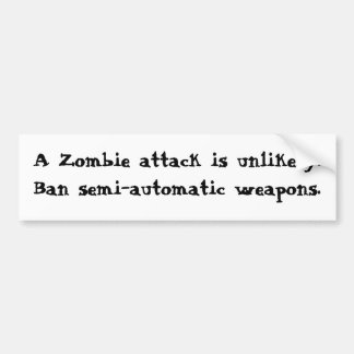 Ban semiautomatische wapenbumpersticker bumpersticker