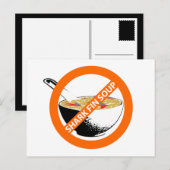 BAN SHARK FIN SOUP BRIEFKAART (Voorkant / Achterkant)