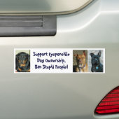 Ban Stupid People - Gepersonaliseerd Bumpersticker (Op auto)