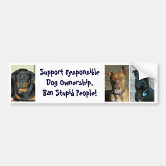 Ban Stupid People - Gepersonaliseerd Bumpersticker