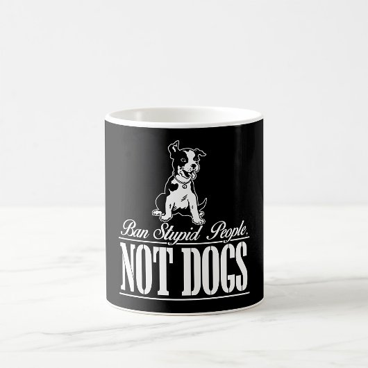 Ban Stupid People not Dogs Coffee Mok