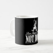 Ban Stupid People not Dogs Coffee Mok (Voorkant links)