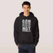 Ban Stupid People Not Pit Bulls Dog Breed  Pitbull Hoodie (Voorkant volledig)