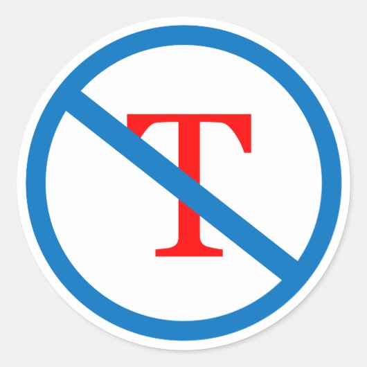 Ban T Sticker (Voorkant)