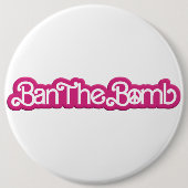 Ban The Bomb /#Nobarbenheimer / Ronde Button 6,0 Cm (Voorkant)