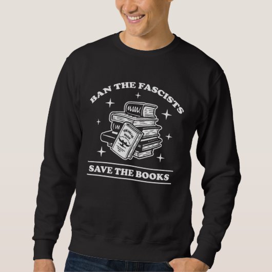 Ban the Fascists save the books  Book Trui (Voorkant)