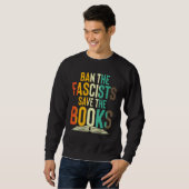 Ban The Fascists Save The Books Book Worm Nerd 1 Trui (Voorkant volledig)