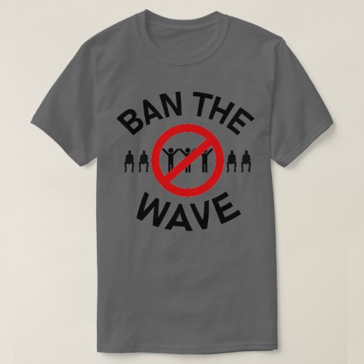 ban the wave 1 t-shirt (Design voorkant)