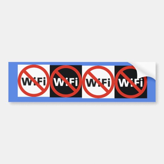 Ban Wi-Fi-bumpersticker Bumpersticker (Voorkant)