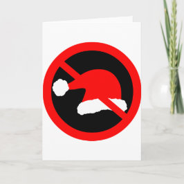 Ban Xmas Feestdagen Kaart