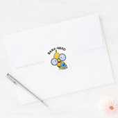 Bana-nerd Funny Fruit Nerd Pun Ronde Sticker (Envelop)