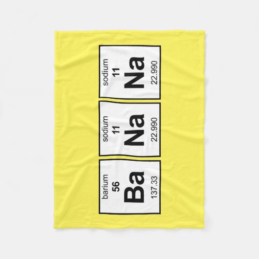 BaNa Periodieke Tabel Fleece Deken (Voorkant)