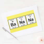 BaNa Periodieke Tabel Rechthoekige Sticker (Envelop)