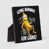 banaan aan het sporten fotoplaat (Voorkant)