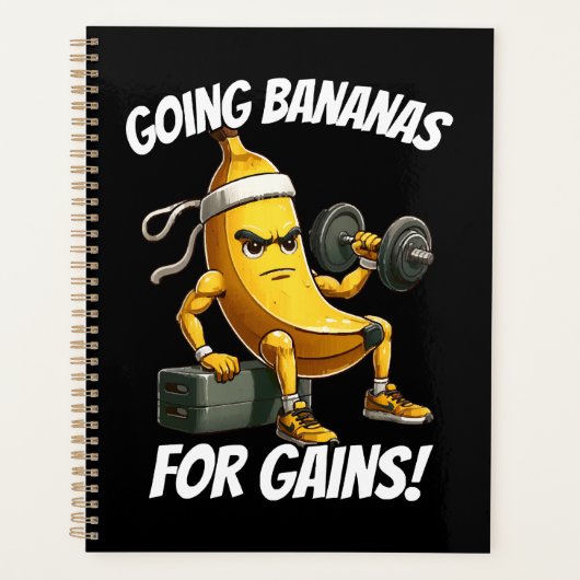 banaan aan het sporten planner (Voorkant)