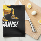 banaan aan het sporten theedoek (Quarter Fold)