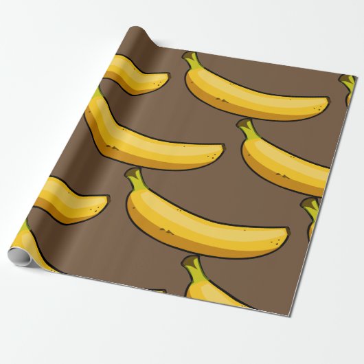 Banaan aanpassen cadeaupapier (Uitgerold)