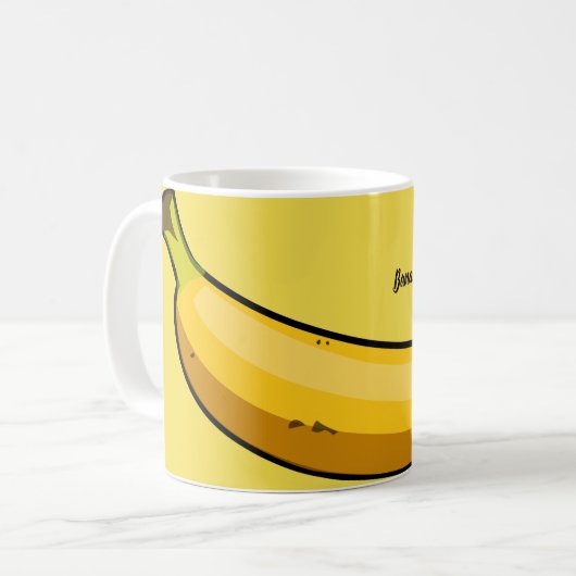 Banaan aanpassen koffiemok (Voorkant links)
