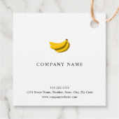 Banaan Afbeelding Bedankjes Labels (Achterkant)