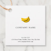 Banaan Afbeelding Bedankjes Labels (Voorkant)