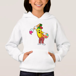 Banaan als schilder met penseel