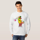 Banaan als schilder met penseel t-shirt (Voorkant volledig)