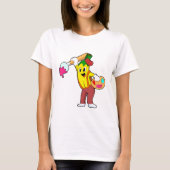Banaan als schilder met penseel t-shirt (Voorkant)