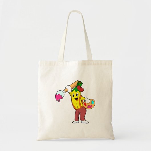 Banaan als schilder met penseel tote bag (Voorkant)