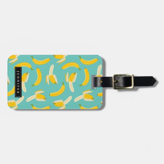 banaan-Bagagelabel Bagagelabel (Voorkant horizontaal)